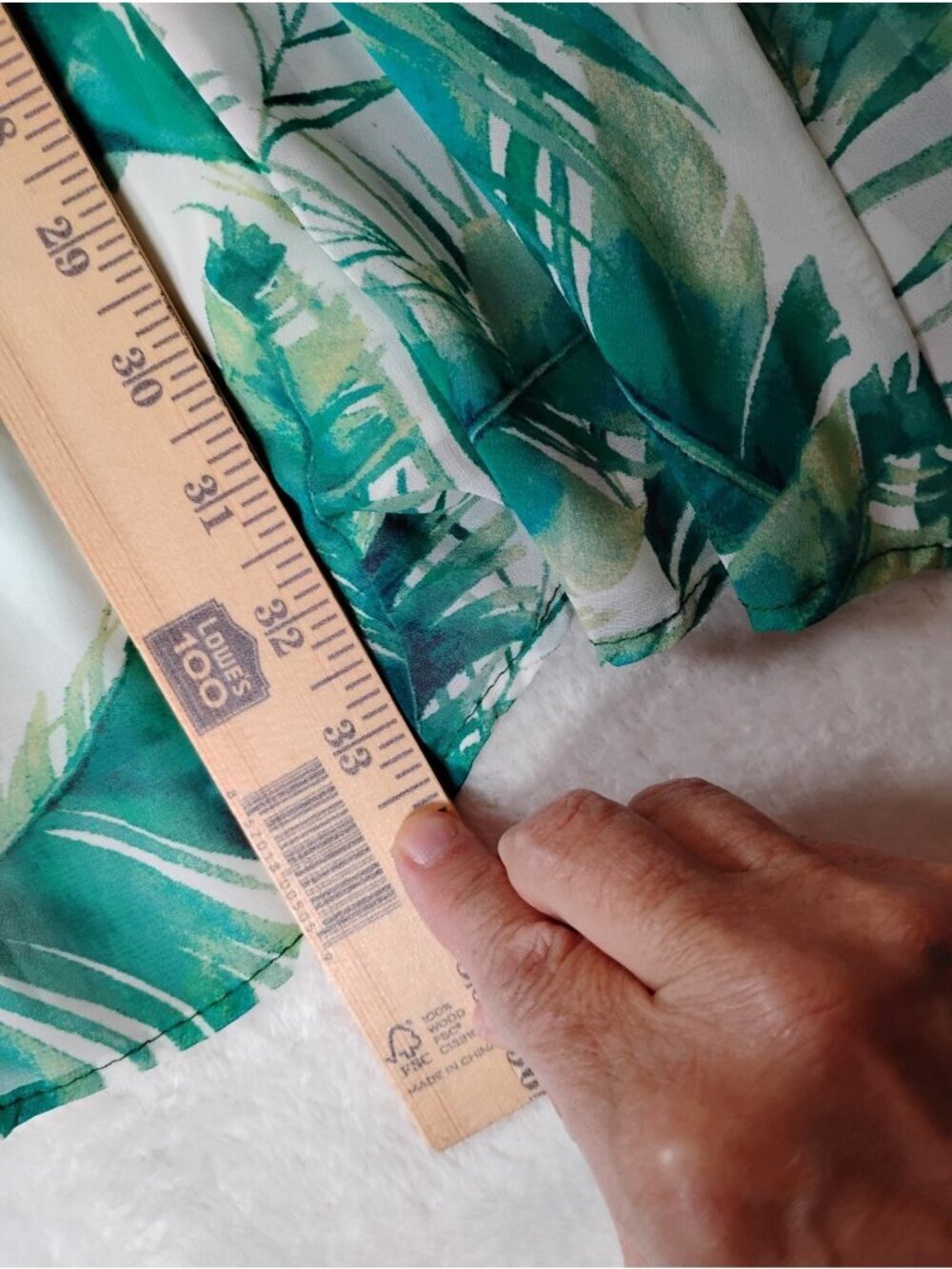Aura Midi Dress Palm Print Resort Beach Summer Lined Size Small - Picture 5 of 6